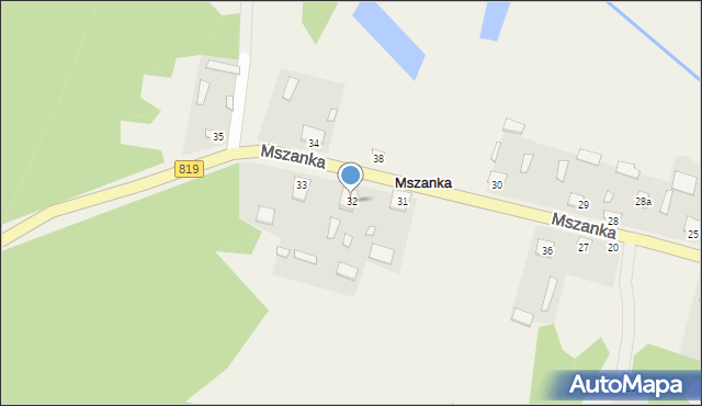 Mszanka, Mszanka, 32, mapa Mszanka