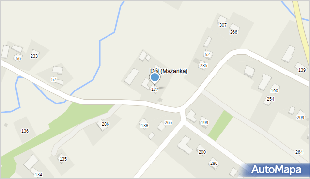 Mszanka, Mszanka, 137, mapa Mszanka