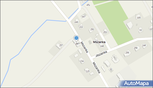 Mszanka, Mszanka, 185, mapa Mszanka