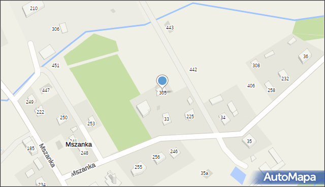 Mszanka, Mszanka, 305, mapa Mszanka