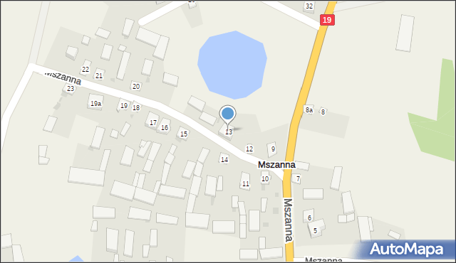 Mszanna, Mszanna, 13, mapa Mszanna