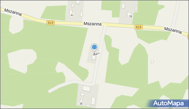 Mszanna, Mszanna, 38A, mapa Mszanna