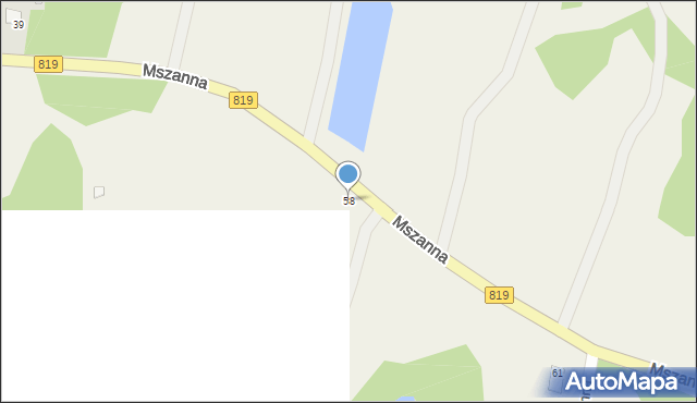 Mszanna, Mszanna, 58, mapa Mszanna