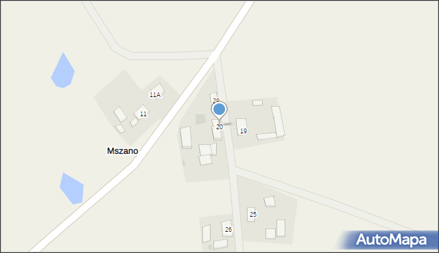 Mszano, Mszano, 20, mapa Mszano