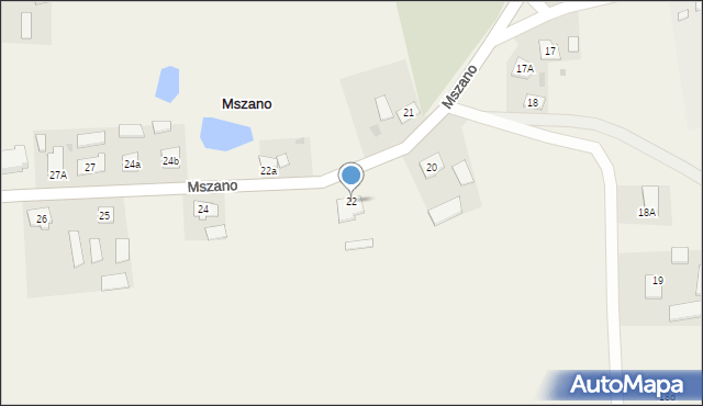 Mszano, Mszano, 22, mapa Mszano