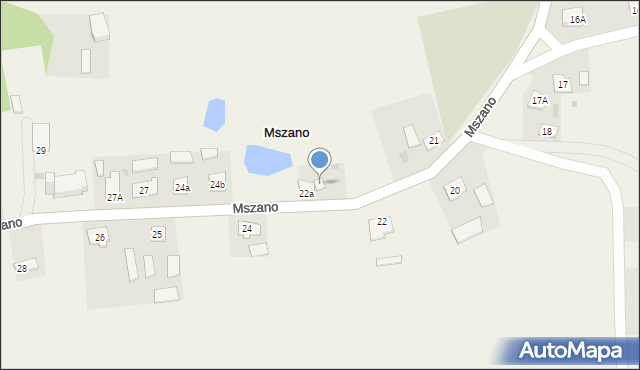 Mszano, Mszano, 23, mapa Mszano