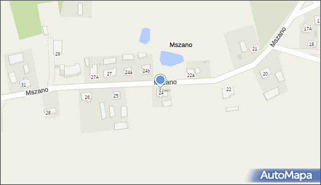 Mszano, Mszano, 24, mapa Mszano