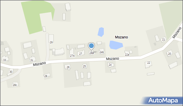 Mszano, Mszano, 24a, mapa Mszano