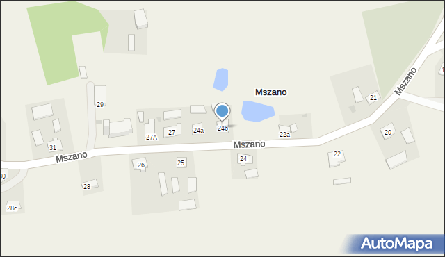 Mszano, Mszano, 24b, mapa Mszano
