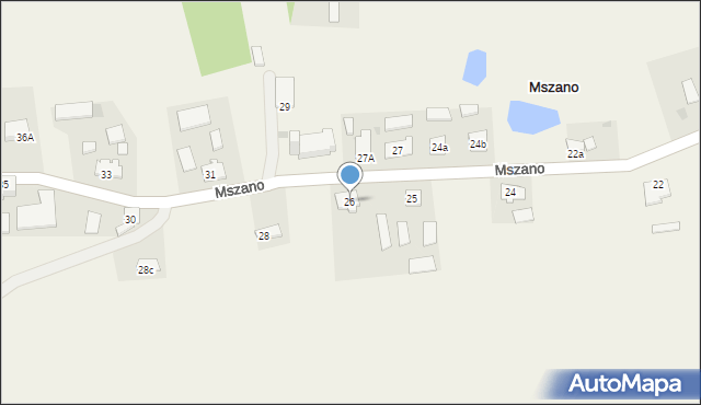 Mszano, Mszano, 26, mapa Mszano
