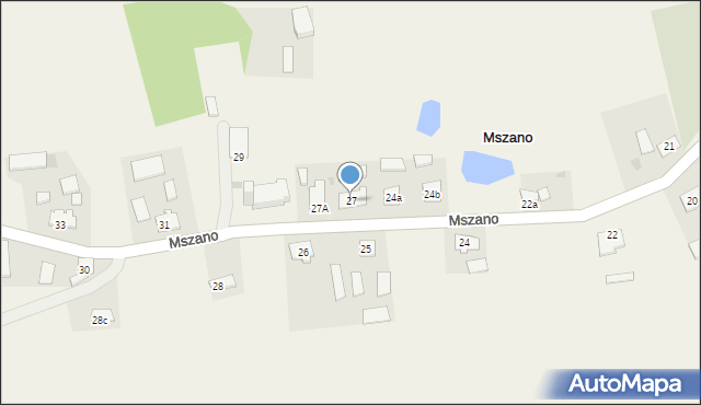 Mszano, Mszano, 27, mapa Mszano