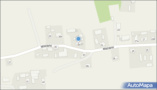 Mszano, Mszano, 33, mapa Mszano