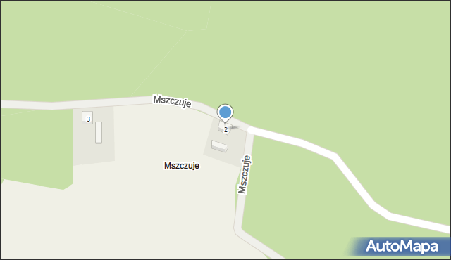 Mszczuje, Mszczuje, 2, mapa Mszczuje