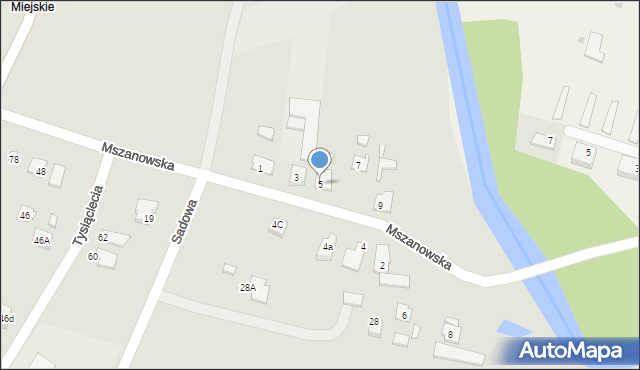 Nowe Miasto Lubawskie, Mszanowska, 5, mapa Nowe Miasto Lubawskie