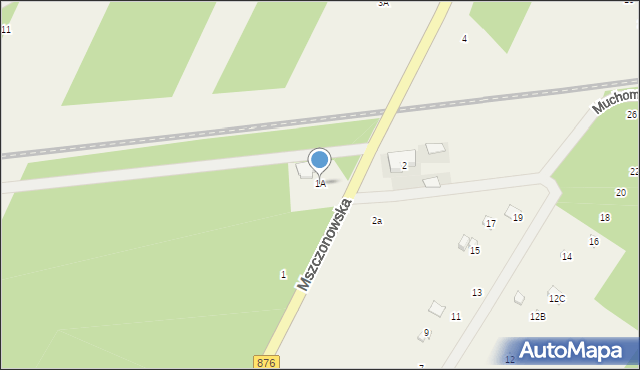 Piotrkowice, Mszczonowska, 1A, mapa Piotrkowice