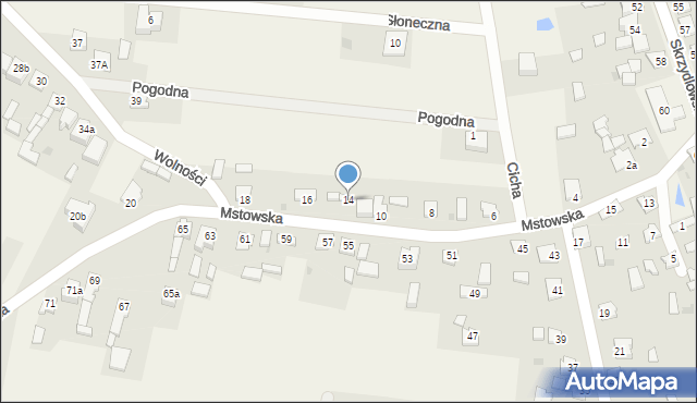 Rzerzęczyce, Mstowska, 14, mapa Rzerzęczyce