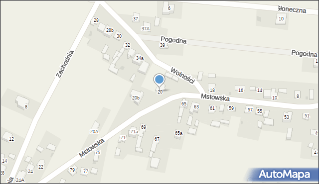 Rzerzęczyce, Mstowska, 20, mapa Rzerzęczyce