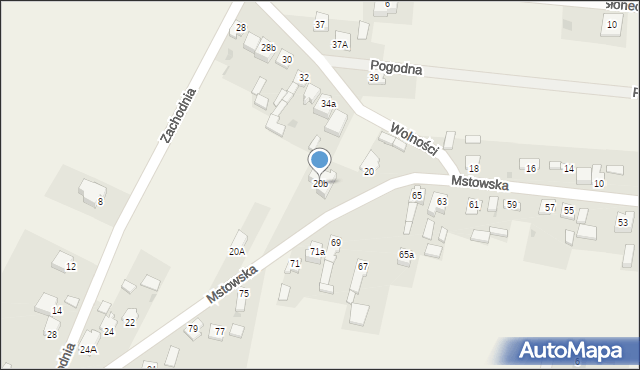 Rzerzęczyce, Mstowska, 20b, mapa Rzerzęczyce