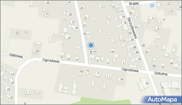 Rzerzęczyce, Mstowska, 31, mapa Rzerzęczyce