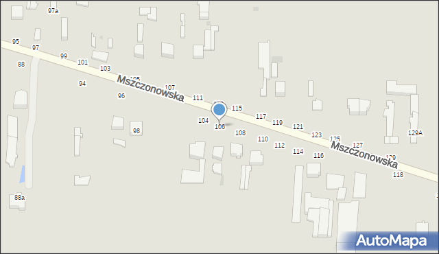 Skierniewice, Mszczonowska, 106, mapa Skierniewic