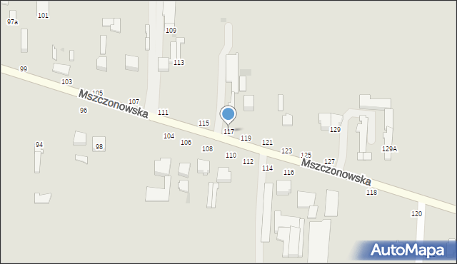 Skierniewice, Mszczonowska, 117, mapa Skierniewic