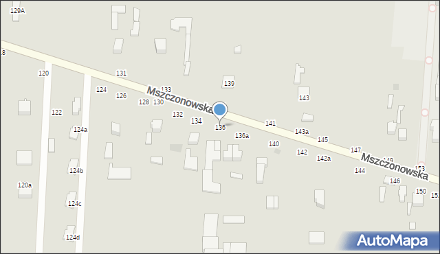 Skierniewice, Mszczonowska, 136, mapa Skierniewic