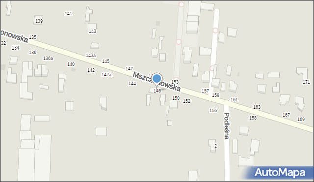 Skierniewice, Mszczonowska, 146, mapa Skierniewic