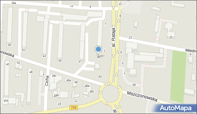 Skierniewice, Mszczonowska, 49, mapa Skierniewic