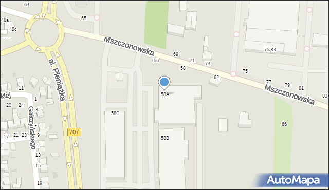 Skierniewice, Mszczonowska, 58A, mapa Skierniewic