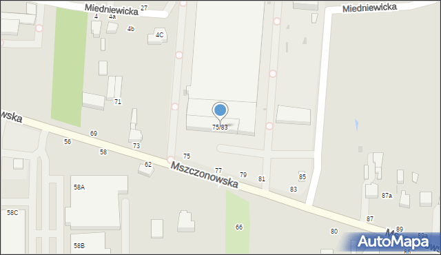 Skierniewice, Mszczonowska, 75/83, mapa Skierniewic