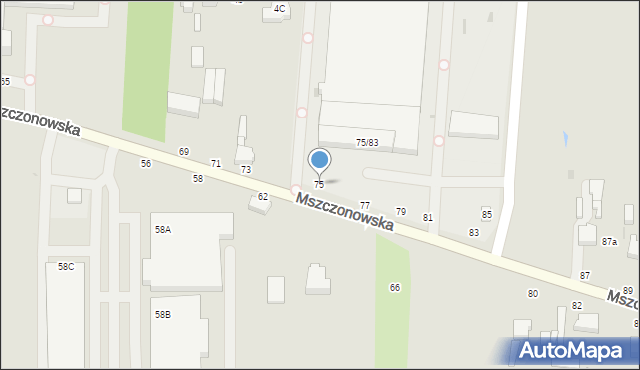 Skierniewice, Mszczonowska, 75, mapa Skierniewic