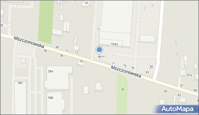 Skierniewice, Mszczonowska, 75, mapa Skierniewic