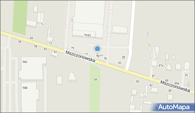Skierniewice, Mszczonowska, 79, mapa Skierniewic