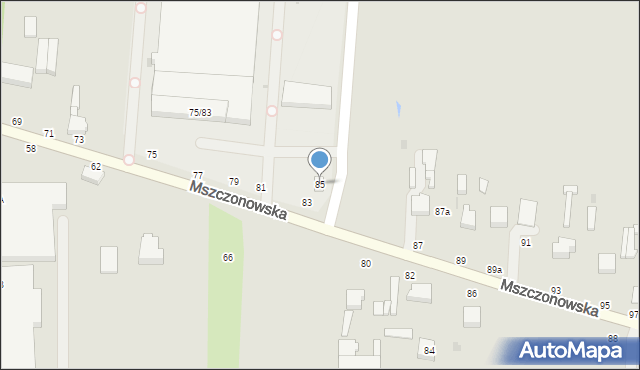 Skierniewice, Mszczonowska, 85, mapa Skierniewic