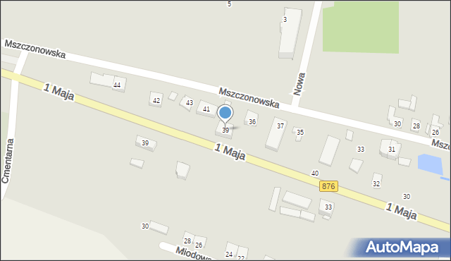 Tarczyn, Mszczonowska, 39, mapa Tarczyn
