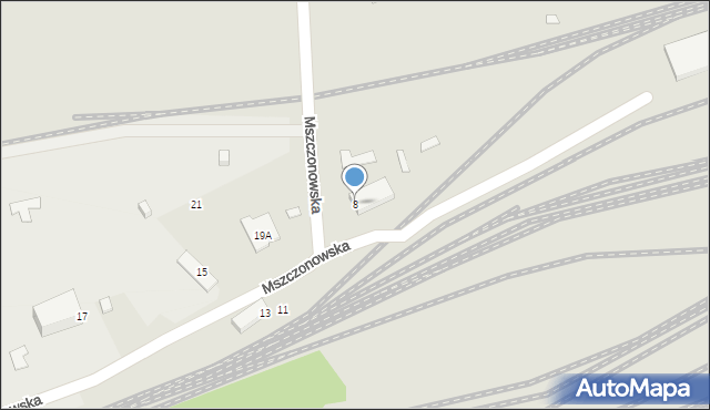 Warszawa, Mszczonowska, 8, mapa Warszawy