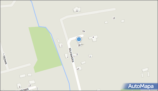 Brok, Murawska, 1B, mapa Brok