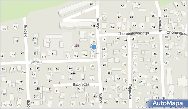 Chełm, Muzyki Władysława, płk., 33, mapa Chełma