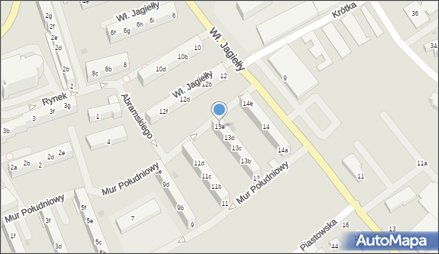 Choszczno, Mur Południowy, 13e, mapa Choszczno