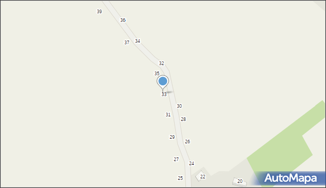 Giebułtów, Muzyczna, 33, mapa Giebułtów