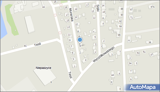 Gliwice, Murarska, 4, mapa Gliwic