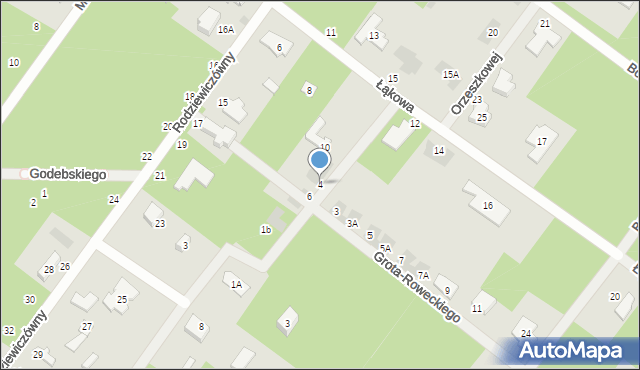 Józefów, Muzyczna, 4, mapa Józefów