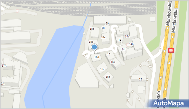 Katowice, Murckowska, 18d, mapa Katowic