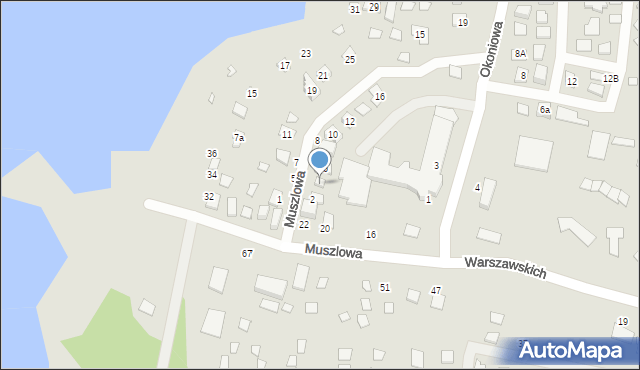 Koronowo, Muszlowa, 4, mapa Koronowo