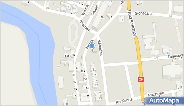 Krosno Odrzańskie, Murna, 7, mapa Krosno Odrzańskie