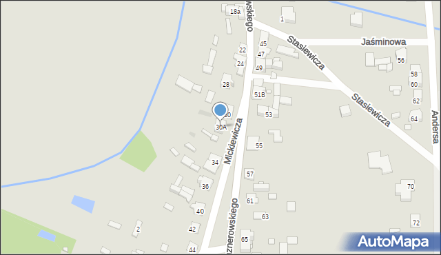Krzepice, Muznerowskiego Stanisław, ks., 30A, mapa Krzepice