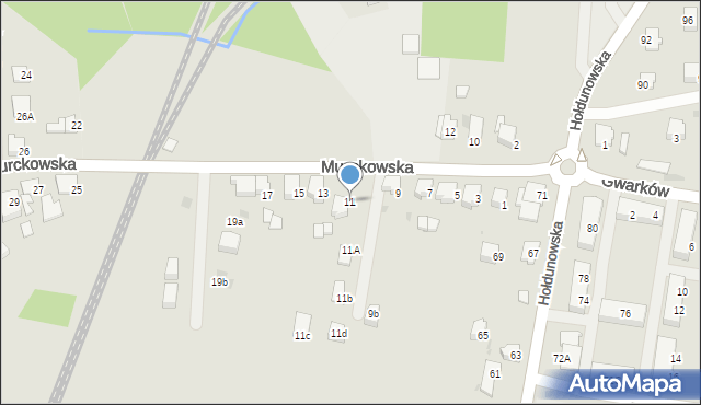 Lędziny, Murckowska, 11, mapa Lędziny