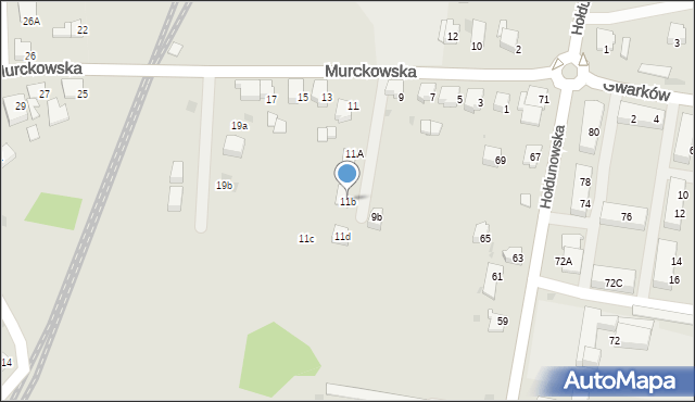 Lędziny, Murckowska, 11b, mapa Lędziny