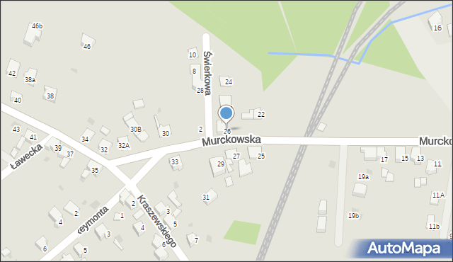 Lędziny, Murckowska, 26, mapa Lędziny