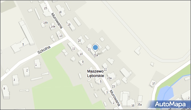 Maszewo Lęborskie, Murowana, 21a, mapa Maszewo Lęborskie